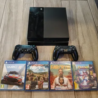 Playstation 4 ps4 con dos mandos