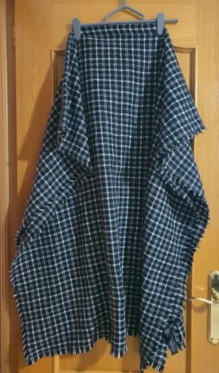 Bufanda Chal Maxi Mujer Cuadros