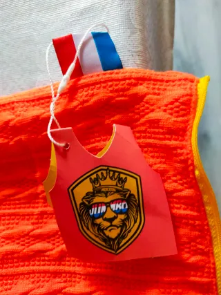 Chaleco Deportivo Jumbo Naranja y Amarillo