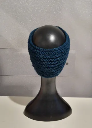 Fascia turbante  con bottoni argento