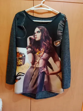 Jersey estampado mujer talla única