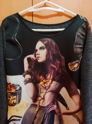 Jersey estampado mujer talla única