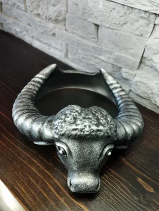 Svuotatasche Testa di Bufalo Design