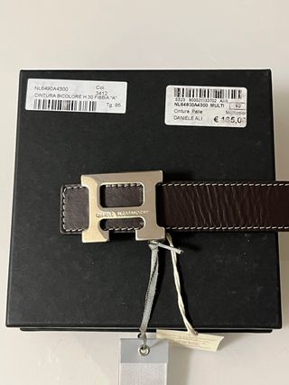 Cintura Daniele Alessandrini bicolore tg 95