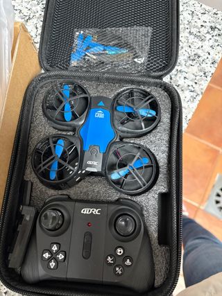 Dron 4DRC Azul y Negro con Control