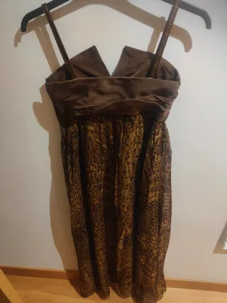 Vestido Cortefiel Talla 40 Marrón