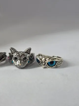 Conjunto de 3 anillos ajustables