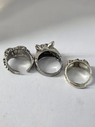 Conjunto de 3 anillos ajustables