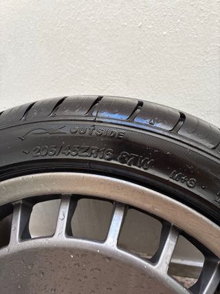 Llantas Ronal R50 16x7,5 Gris Antracita con gomas