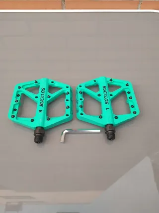 BIANCHI M86 Pedales de plataforma verdes NUEVOS.