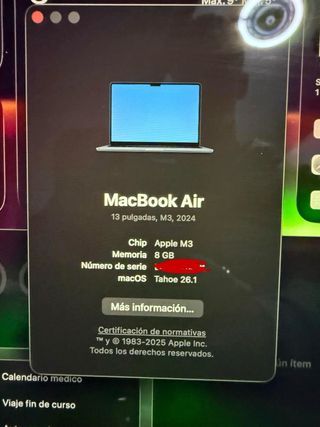 MacBook Air M3 13” Color Medianoche