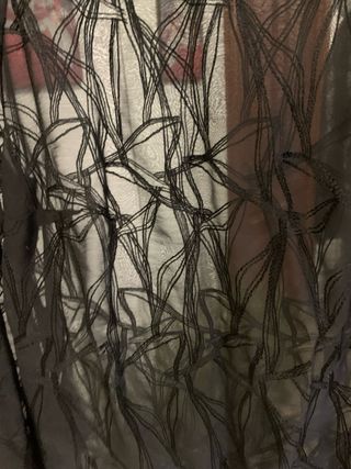 Blusa de transparencias negra