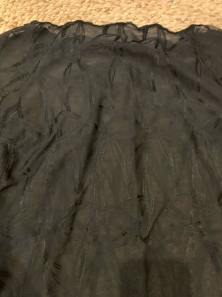 Blusa de transparencias negra