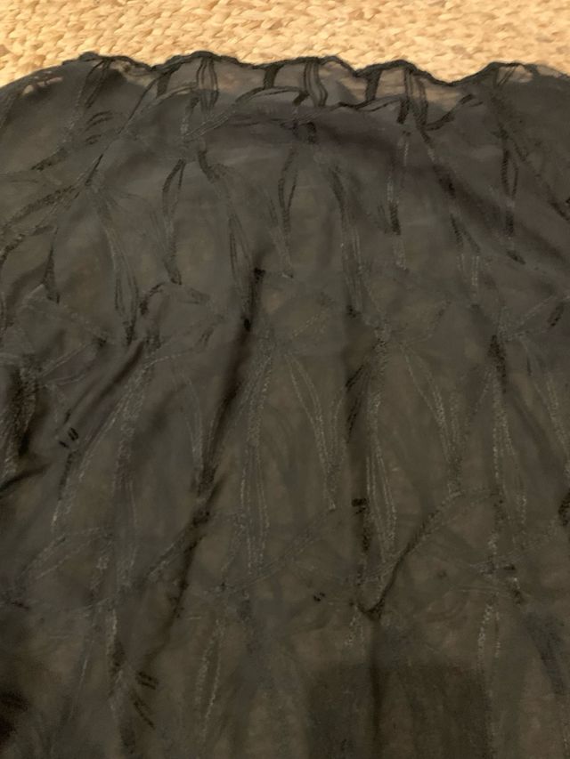 Blusa de transparencias negra