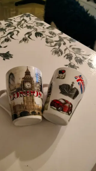 Set 2 Tazze Porcellana Londra