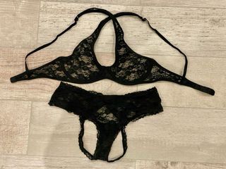 Conjunto lencería sexy encaje negro