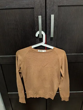 Jersey marrón manga larga