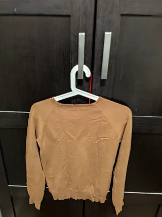 Jersey marrón manga larga