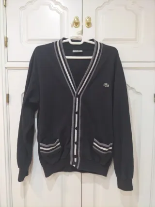Chaqueta Lacoste Negra y Gris