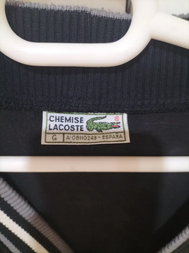 Chaqueta Lacoste Negra y Gris