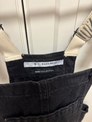 Pichi vaquero negro tirantes cebra