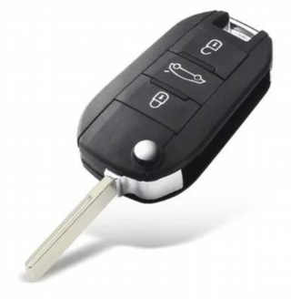 Carcasa llave 3 botones Peugeot Citroen HU83