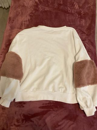 Sudadera mujer mangas peludas