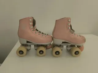 Patines artísticos Oxelo rosas talla 31