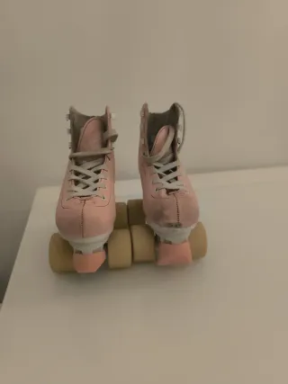 Patines artísticos Oxelo rosas talla 31