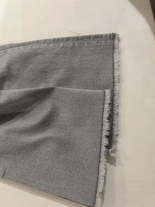 Pantalón vaquero Mango Teen gris flare