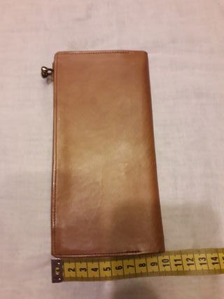 Portafoglio donna vintage pelle marrone