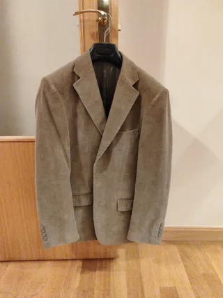 Americana pana marrón Hombre Easy Wear Talla 46