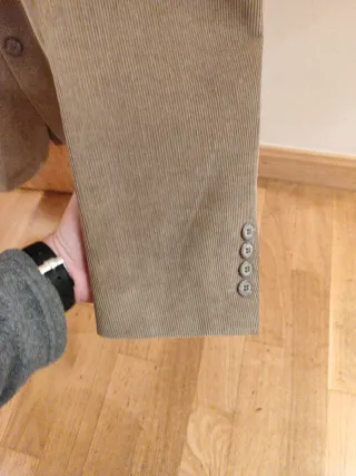 Americana pana marrón Hombre Easy Wear Talla 46