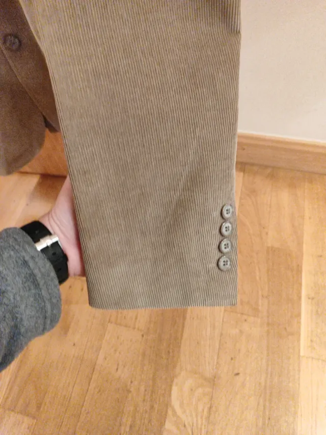 Americana pana marrón Hombre Easy Wear Talla 46