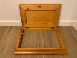 Tapa contador madera decorada 52 cm x 36cm