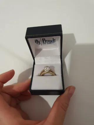 Anillos de diamantes y oro 9K Proud's