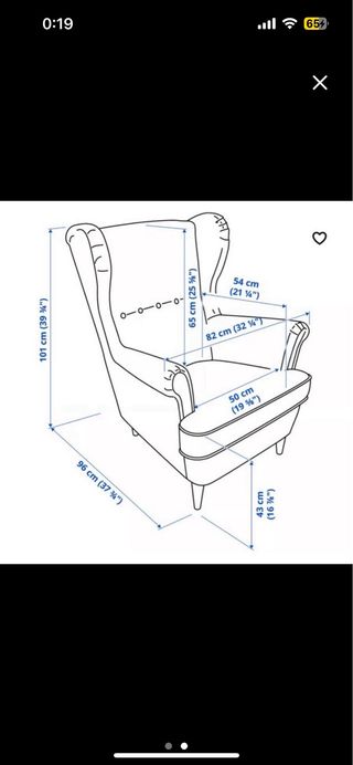Divano a orecchio celeste Butacón