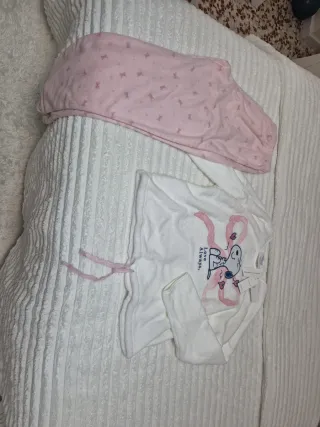 Pijama Women'secret Rosa y Blanco