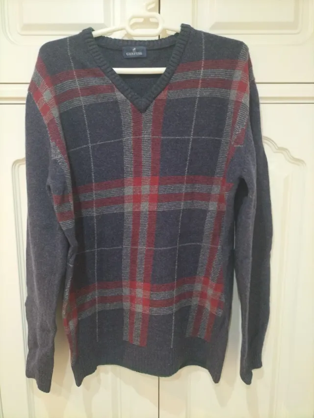 Jersey Genfins Cuadros Azul y Rojo