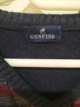 Jersey Genfins Cuadros Azul y Rojo