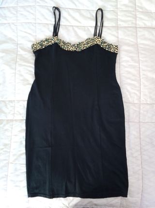 Vestito nero perline Capodanno