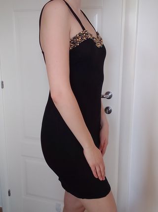 Vestito nero perline Capodanno