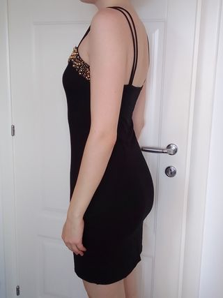 Vestito nero perline Capodanno