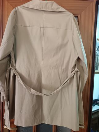 Gabardina Lala Moda Beige Mujer