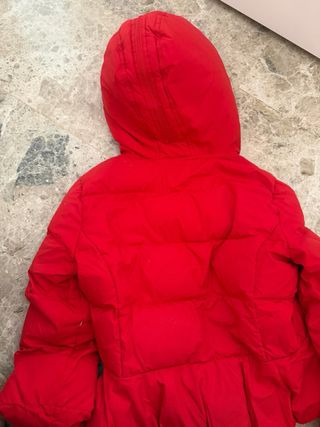 Chaqueta roja Ralph Lauren con capucha niña