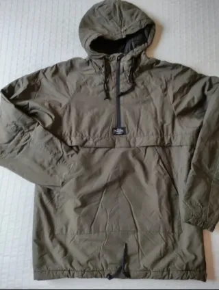 Parka Pull&Bear Talla S Verde Oliva