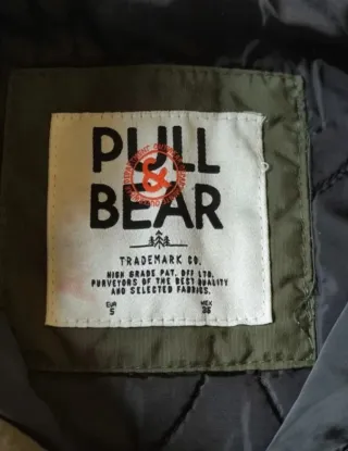 Parka Pull&Bear Talla S Verde Oliva