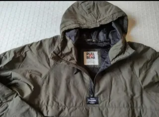Parka Pull&Bear Talla S Verde Oliva