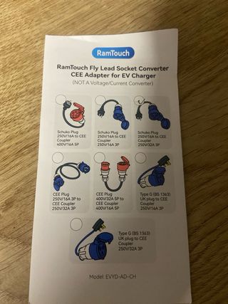 Adaptador CE con enchufe schuko