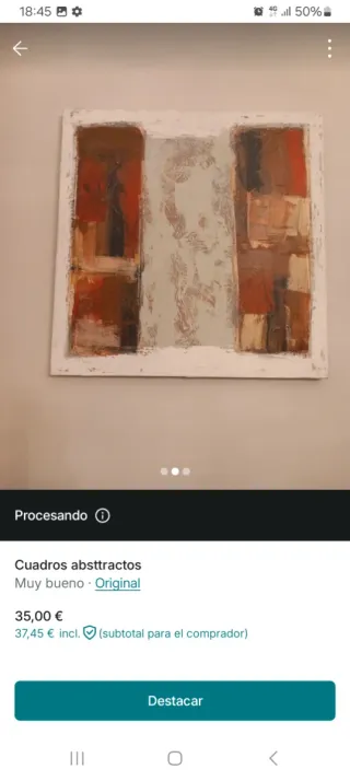 2 quadri astratti moderni